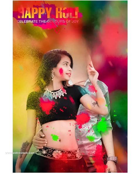 Holi Girl Cb Background Free Download
