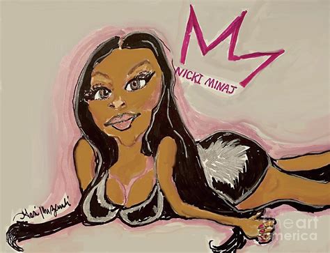 Nicki Minaj Painting By Geraldine Myszenski
