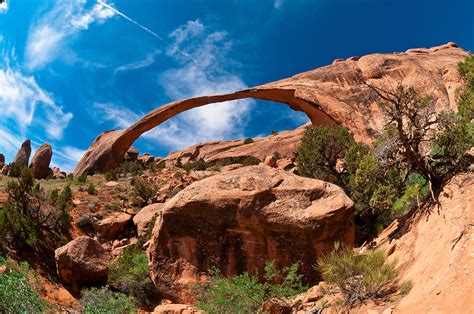 Landscape Arch Arches National Park Near Moab Utah Usa Blaine