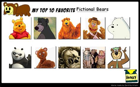 My Top 10 Favorite Bears By Ezmanify On Deviantart
