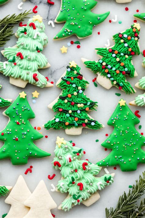 Soft And Chewy Christmas Tree Sugar Cookies Recipe The Recipe Critic