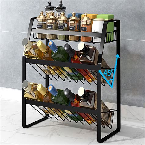 Nk 3 Tier Spice Rack Kitchen Cabinet Organizer Kitchen Storage Rack