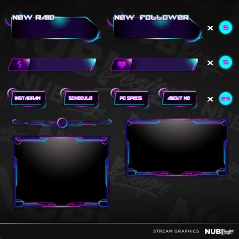 Animated Stream Package Instant Download — Stream Logos And Overlays