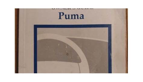 ford puma owners manual pdf