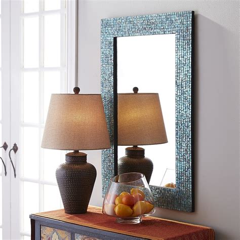 Use the falconara candle sconce to add the romance of candle light to seating areas, hallways and more. Azure Mosaic Mirror | Mirror decor, Mosaic mirror ...