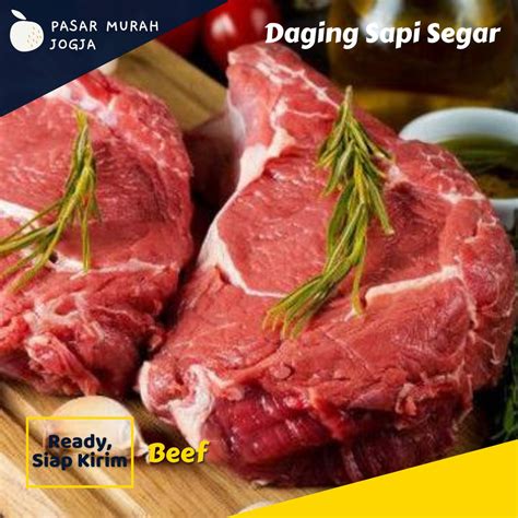 Jual Daging Sapi 1kg Fresh Daging Sapi Segar Halal Pasar Murah Jogja Shopee Indonesia