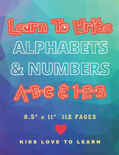 Buy Learn To Write Alphabets And Numbers Abc And 123 Preschoolers