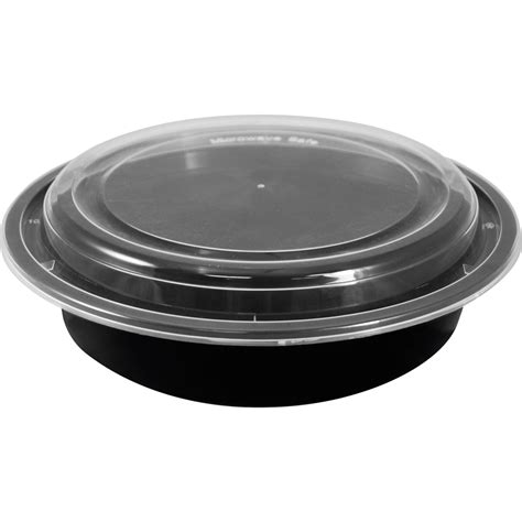 Culpak 48 Oz Round Base Lid Microwavable Container 150 Ct Lakeshore