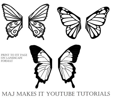 Chocolate Butterfly Template
