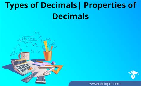 Types Of Decimals Properties Of Decimals
