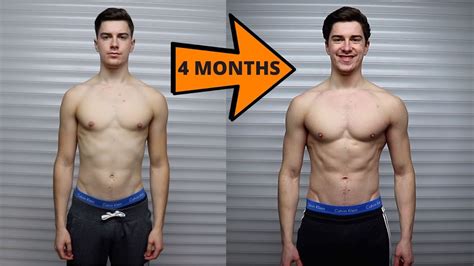 My Crazy 4 Month Body Transformation Youtube