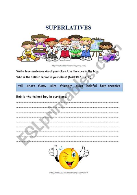 Superlatives Esl Worksheet By Dszilvi