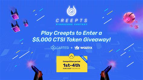Ethereum has since grown to. Cartesi + WazirX — $5,000 CTSI Creepts Gaming Tournament ...