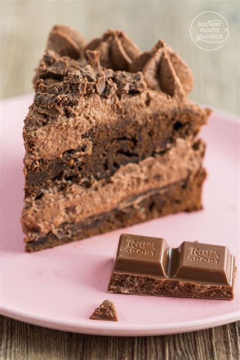 Dieser brownie ist extrem schokoladig, saftig, fudgy, cremig und ganz einfach zu machen. Schoko-Brownie-Torte | Backen macht glücklich | Rezept ...