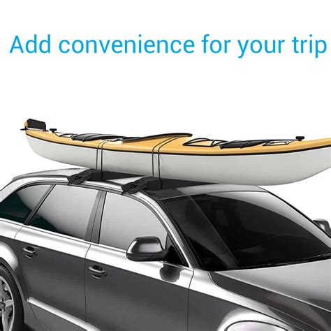 2pcs Universal Car Roof Rack Pads For Kayaks Surfboard Canoe Luggage