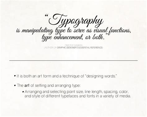Typography 101 The Basics