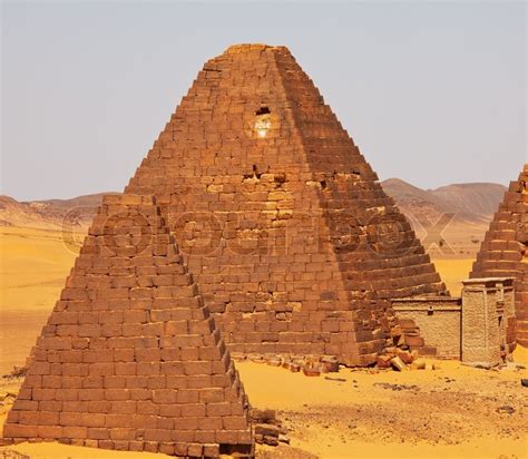Pyramids In Sudan Stock Image Colourbox