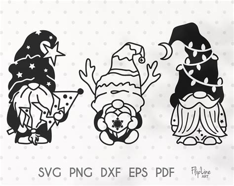 Christmas Gnome Svg Png Clipart Garden Gnome By Eka Thehungryjpeg