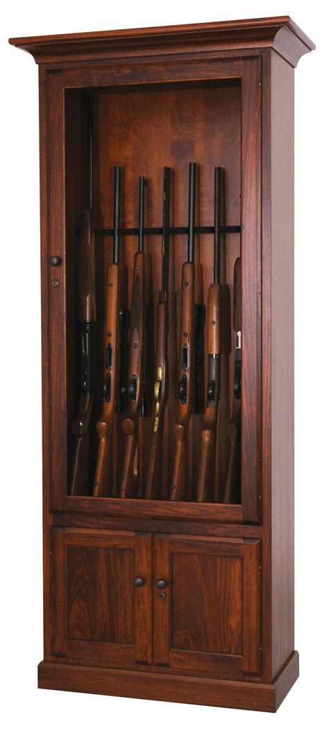 american  poplar  gun cabinet  dutchcrafters amish furniture