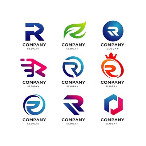 Premium Vector Letter R Logo Design Template Collection Modern R Logo