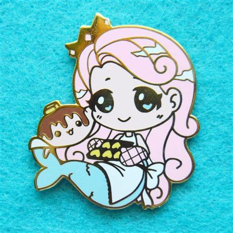 Baker Mermaid And Flapjack Enamel Pin Cute Pins Pin Collection Mermaid