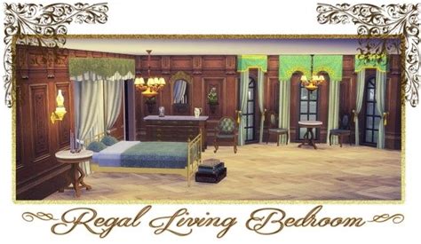 Ts3 To Ts4 Conversion Of Regal Living Bedroom At Daer0n Sims 4