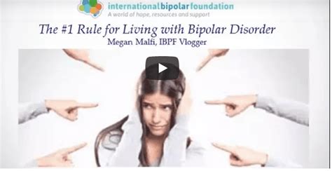 The 1 Rule For Living With Bipolar Disorder International Bipolar