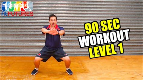 Level 1 90 Second Workout Star Jumps Squats Lunges Kids Fitness