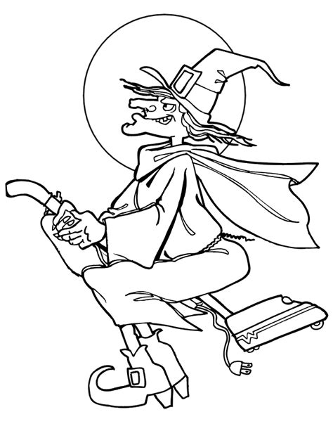 See more ideas about coloring pages, halloween coloring, coloring books. Free Printable Witch Coloring Pages For Kids