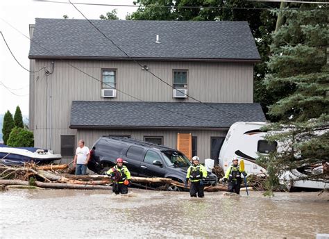 Dozens In Upstate New York Trapped In Homes By Flash Flooding Damage