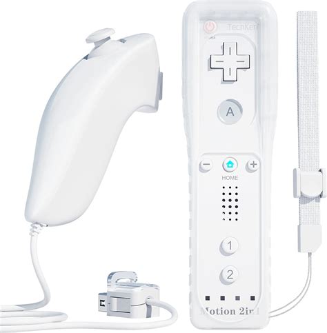 Techken Remote Controller For Wii Built In 2 In 1 Motion Plus With