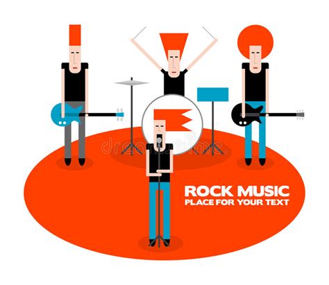 Pixel Rock Band Stock Vector Illustration Of Band Cool 26047302