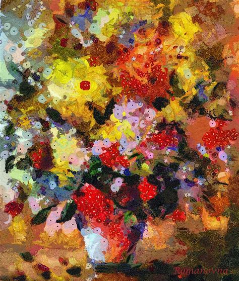 Hint Of Klimt By Georgiana Romanovna Flower Art Flower Artwork
