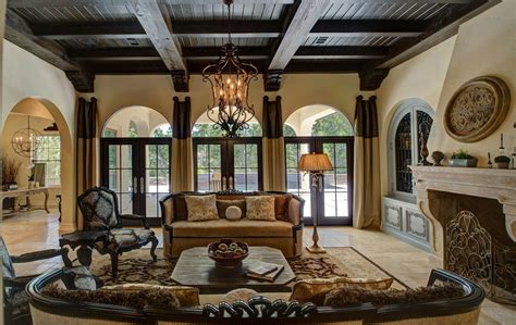 French Country Manor Mediterranean Living Room Austin By Dsi