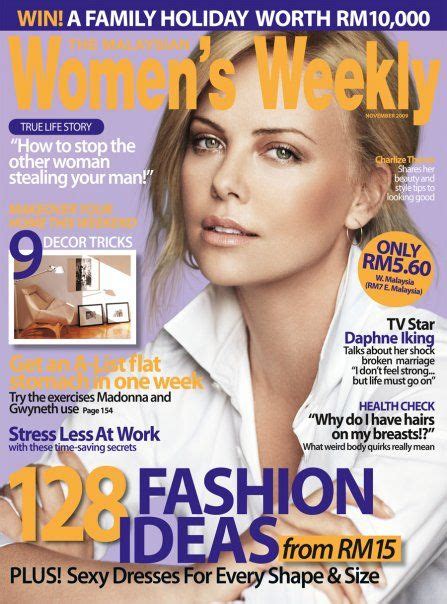 Charlize Theron Womens Weekly Magazine November 2009 Cover Photo