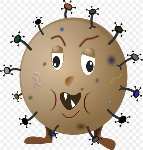 Bacteria Cartoon Germ Theory Of Disease Clip Art PNG 1221x1280px