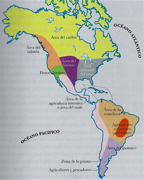 Mapa De Las Culturas Indigenas De America