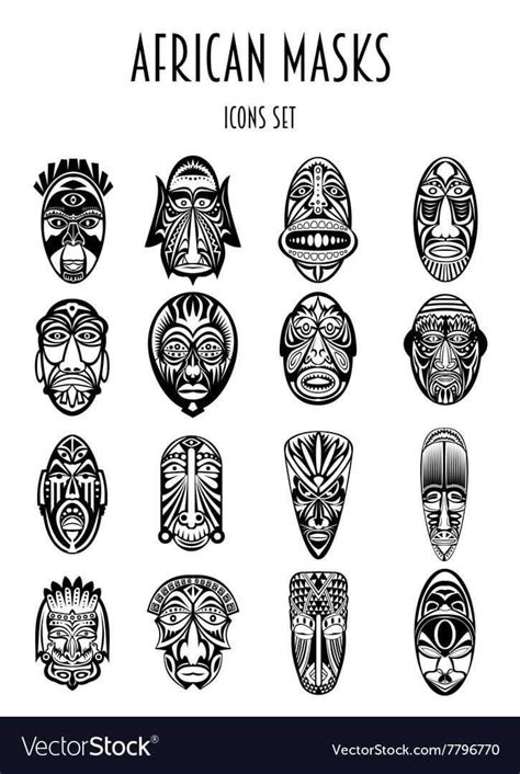 African Masks African Tribal Tattoos African Symbols African Tattoo