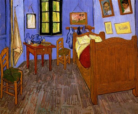 La chaise de vincent avec sa pipe. 1888 Van Gogh La Chambre de Vincent à Arles, The Room of ...