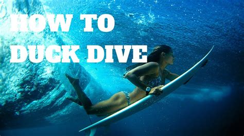 How To Duck Divea Surfboard Youtube