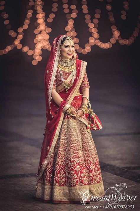 Pin By Nurjahan On Bangladeshi Bride Bridal Wear Indian Bridal Red Lehenga