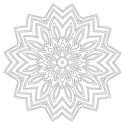 In coloringcrew.com find hundreds of coloring pages of mandalas and online coloring pages for free. Mandala Coloring Page #42