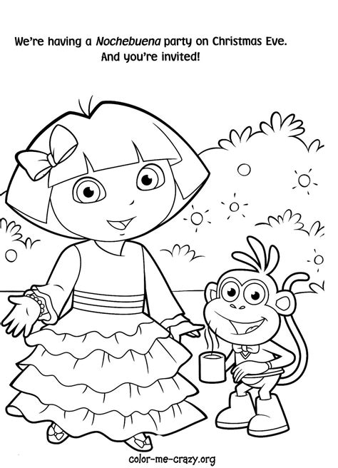 Dora Color Pages To Print Coloring Home Jeffersonclan
