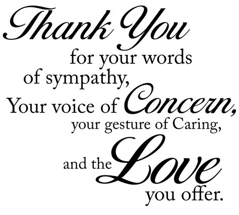 Tribute Center Sympathy Quotes Words Of Sympathy Thank You Quotes