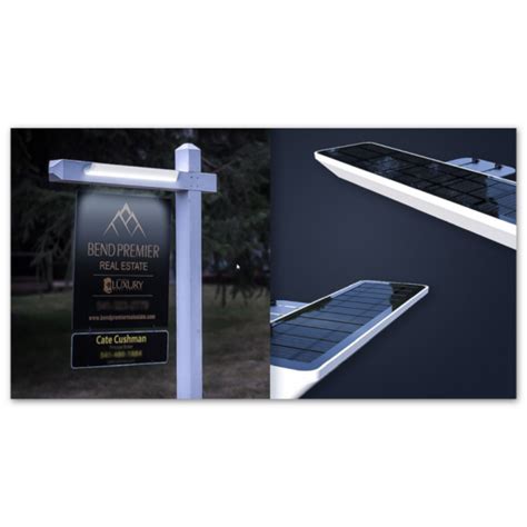 Two Solar Signboard Lights 28cm Each Ideal For Real Estate Signs