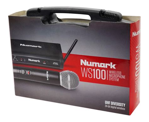 Numark Ws100 Wireless Uhf Microphonew Cablecasewaterproof Bluetooth