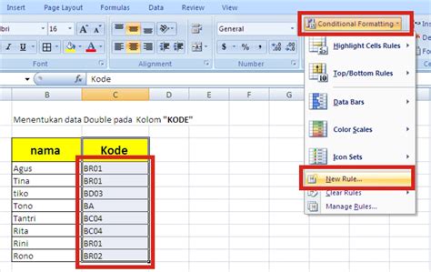 Conditional Formatting Cara Mencari Data Ganda Duplikat Dalam Excel My Xxx Hot Girl