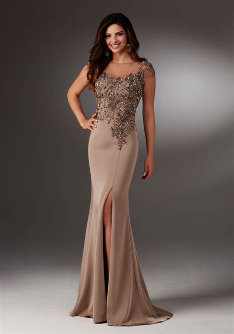 Silky Crepe Evening Gown Style 71511 Morilee