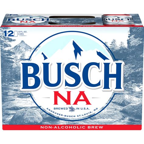 Busch Non Alcoholic Beer 12 Pack 12 Fl Oz Cans 04 Abv
