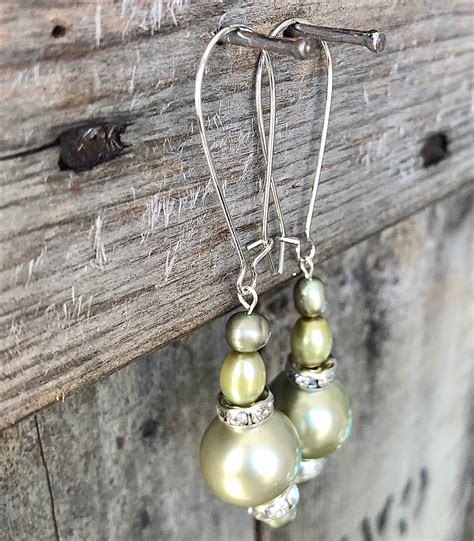 Freshwater Pearl Crystal Earrings Handmade Bohemian Hippie Earrings